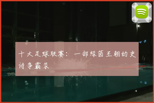 十大足球联赛：一部绿茵王朝的史诗争霸录